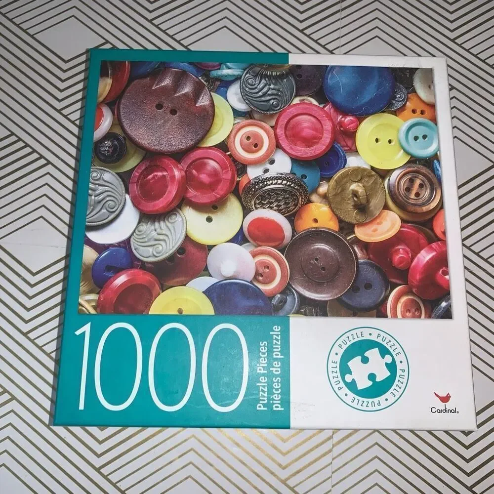 Cardinal Colored Buttons Jigsaw‎ Puzzle 1000 Piece 18x24 New and Sealed
